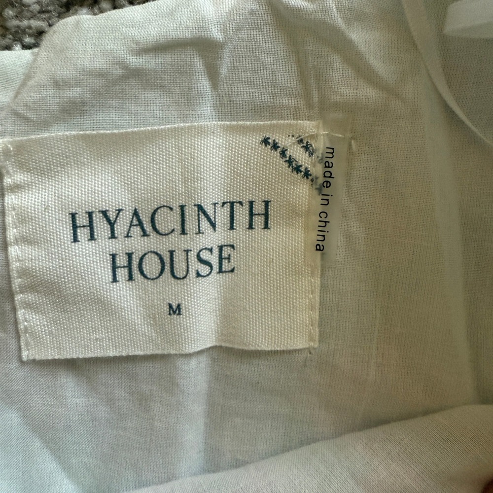 Tuckernuck Hyacinth House Sallie‎ Floral Puff Sleeve Mini Dress Blue Medium - Picture 9 of 11